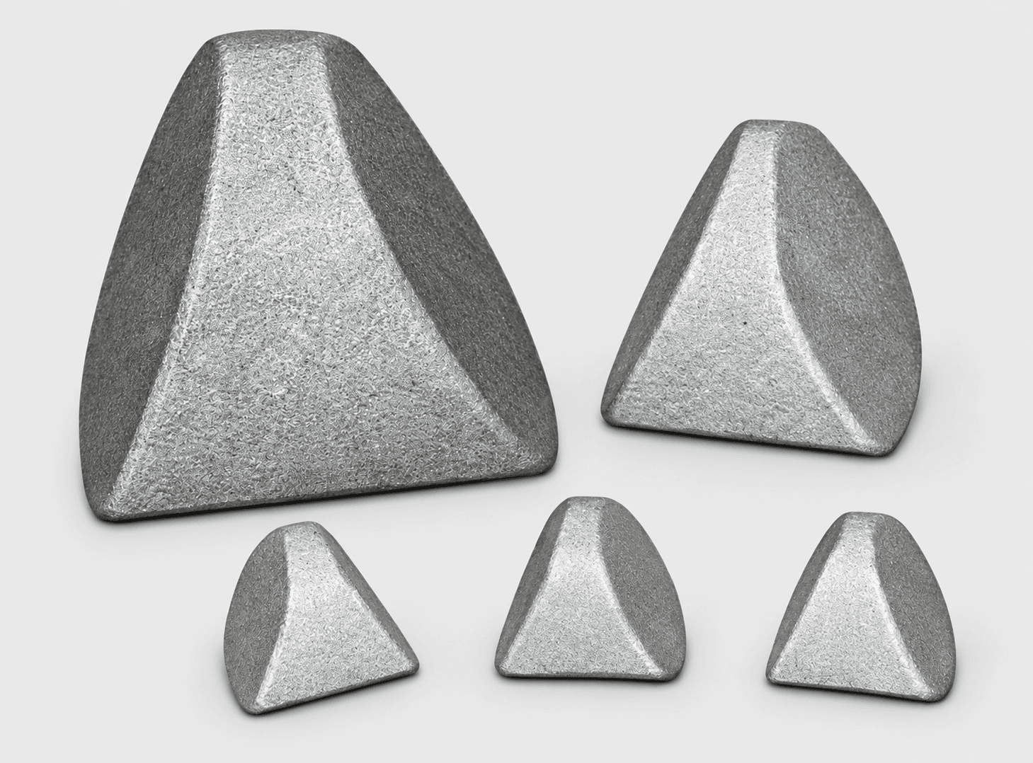 Cylindrical Wedge ceramic finishing media — enhanced supplier photograph