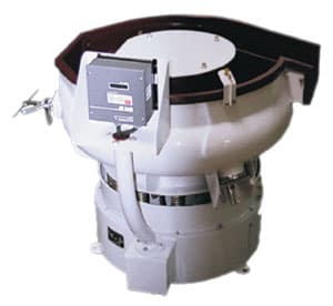 Vibra Finish VibraHone FCV-ULE-2 series bowl with separation screen, supplier photo